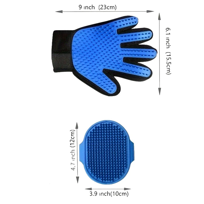 2Pcs Pet Grooming Kit Brush & Glove