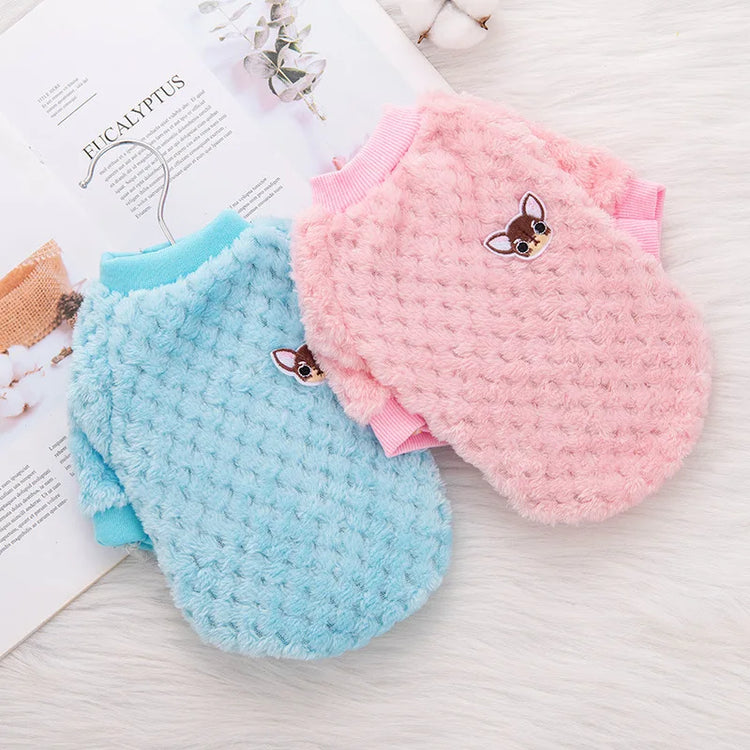 Pet Clothing Fleece-Lined Dog Hoodie