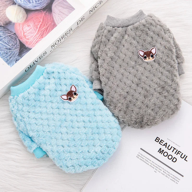 Pet Clothing Fleece-Lined Dog Hoodie