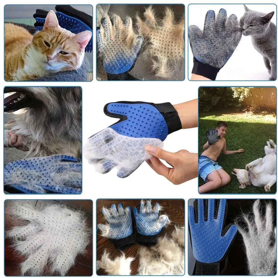 2Pcs Pet Grooming Kit Brush & Glove